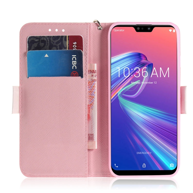 適用於華碩 Zenfone Max Pro  ZB631KL 3D彩繪愛心熊圖案左右開皮套 帶支架&卡槽&錢包