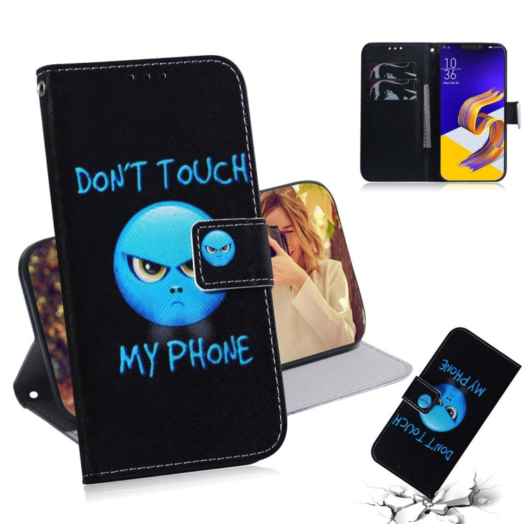 適用於華碩 Zenfone 5z ZS620KL / Zenfone 5 ZE620KL 憤怒圖案 彩繪左右開皮套，帶支架&卡槽&錢包