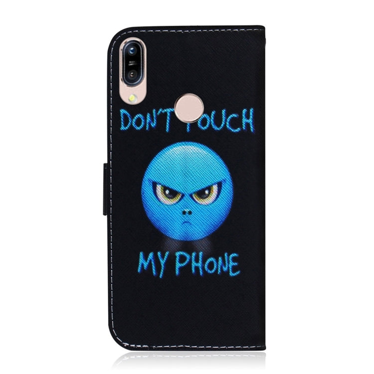 適用於華碩 Zenfone Max  ZB555KL 憤怒圖案 彩繪左右開皮套，帶支架&卡槽&錢包