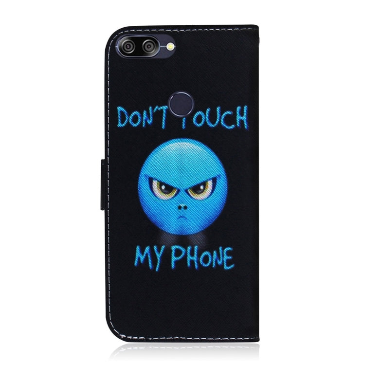 適用於華碩 Zenfone Max Plus  ZB570TL 憤怒圖案 彩繪左右開皮套，帶支架&卡槽&錢包