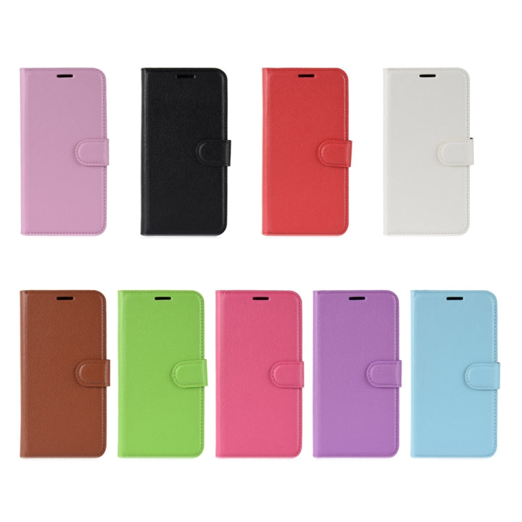 適用於華碩 Zenfone Max Pro  ZB601KL 荔枝紋左右開皮套 帶錢包&支架&卡槽