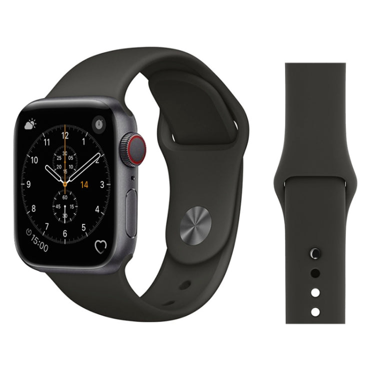 Apple Watch 38mm三代二代一代通用 時尚簡約風 硅膠錶帶