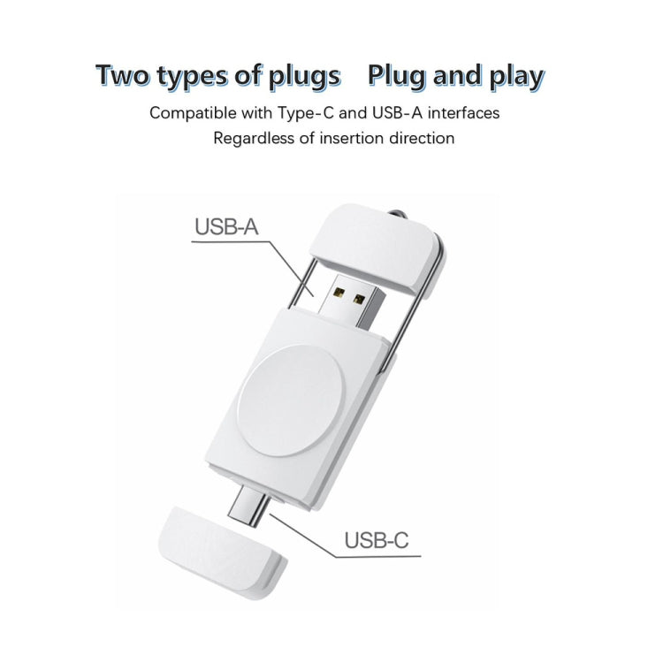 U8 USB / Type-C便攜式無線智能手錶充電器適用於三星Galaxy Watch系列