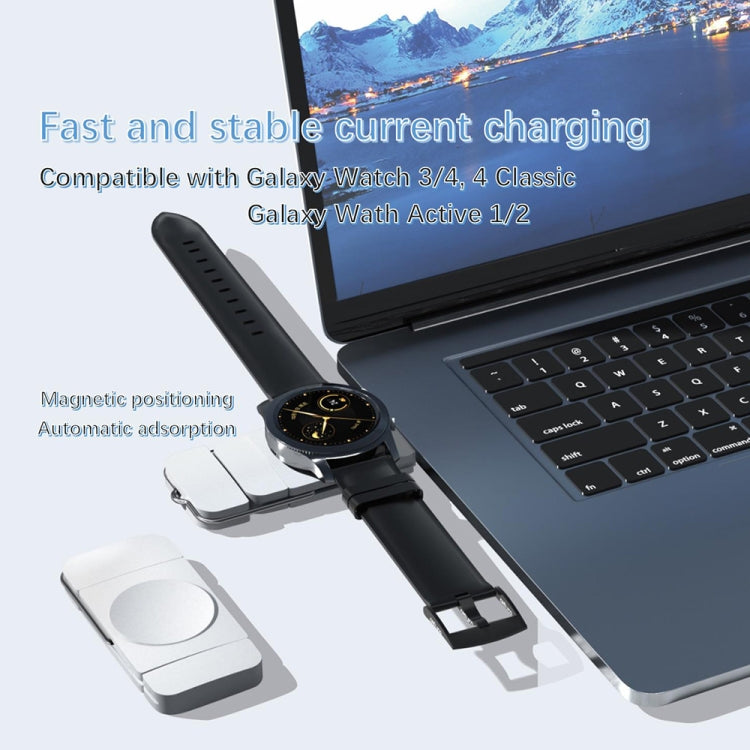 U8 USB / Type-C便攜式無線智能手錶充電器適用於三星Galaxy Watch系列