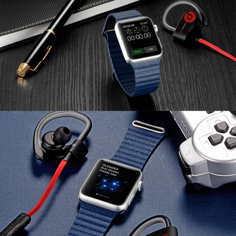 Apple Watch 42mm 迴環磁吸PU皮質錶帶