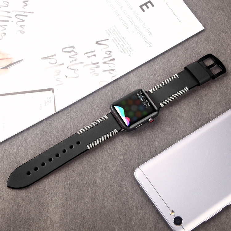 DUX DUCIS 適用於Apple Watch Series 8&7 45mm / SE 2&6&SE&5&4 44mm / 3&2&1 42mm 時尚款 編織牛皮通用錶帶