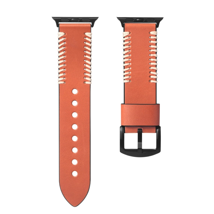 DUX DUCIS 適用於Apple Watch Series 8&7 45mm / SE 2&6&SE&5&4 44mm / 3&2&1 42mm 時尚款 編織牛皮通用錶帶