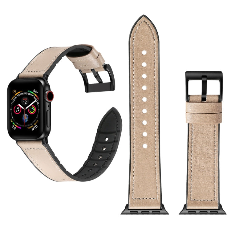 Apple Watch 5 & 4 44mm / 3 & 2 & 1 42mm 純色TPU貼皮+不銹鋼錶帶