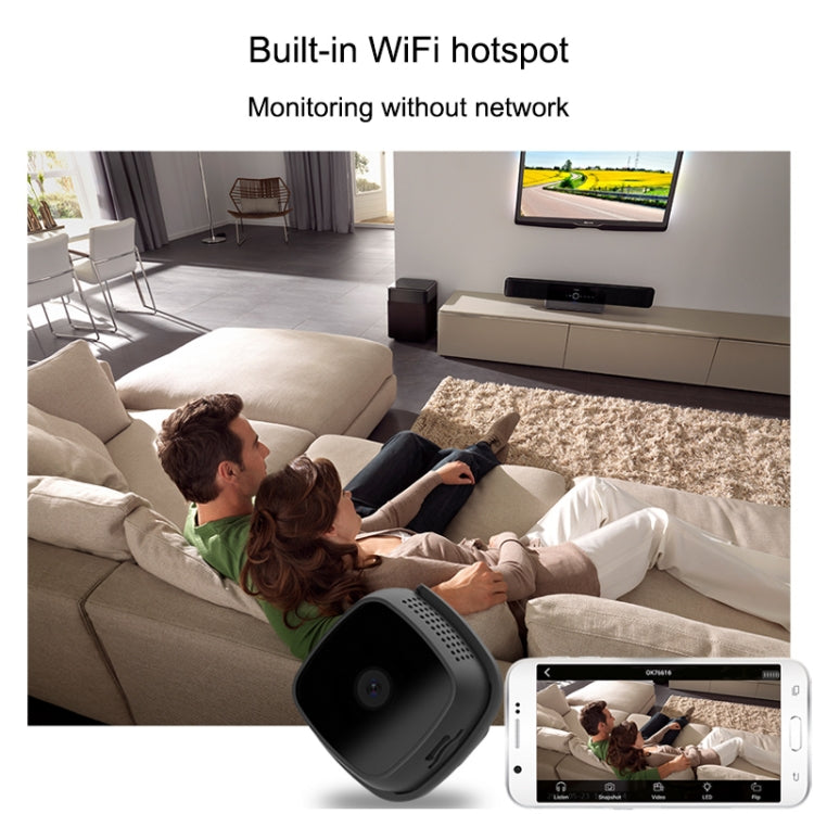 CAMSOY C9 高清 1280 x 720P 70度廣角 無線WiFi可穿戴智能監控攝像機，支持紅外夜視&移動偵測報警&循環錄像&定時拍照