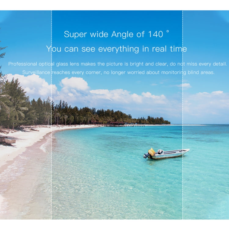 CAMSOY S1 高清 1280 x 720P 140度廣角 無線WiFi智能監控攝像機