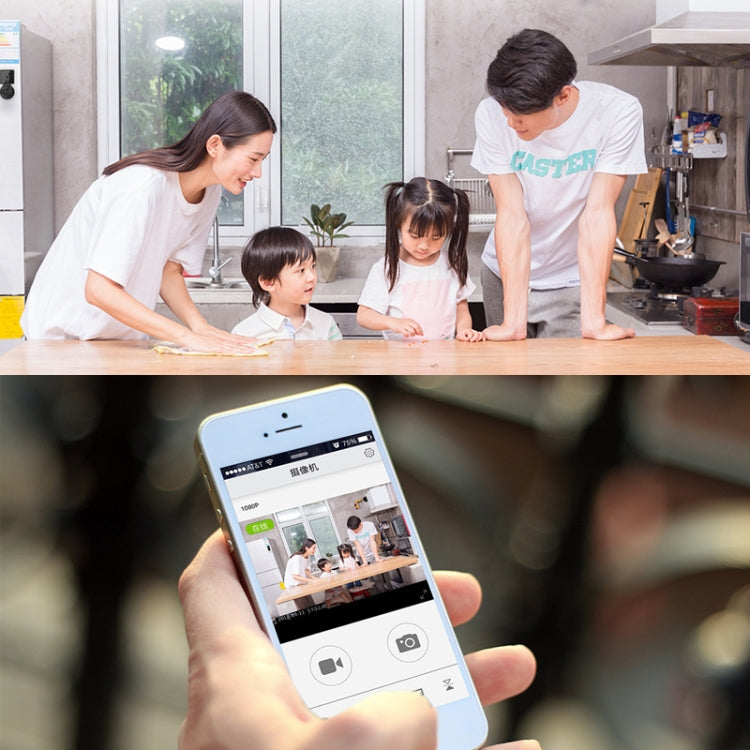 CAMSOY S1 高清 1280 x 720P 140度廣角 無線WiFi智能監控攝像機