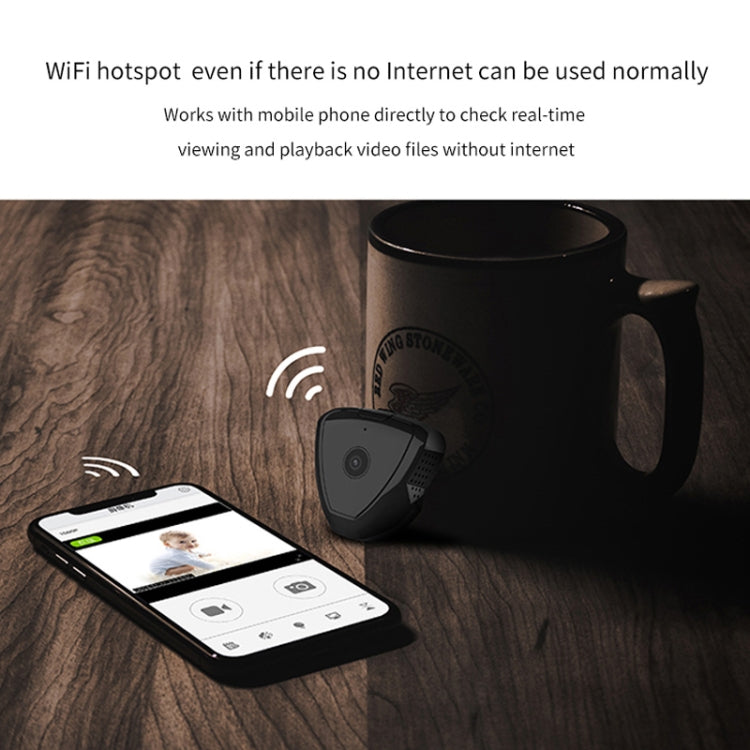 CAMSOY S6 高清 1280 x 720P 70度廣角 可穿戴無線WiFi智能監控攝像機，支持紅外夜視&移動偵測報警&循環錄像