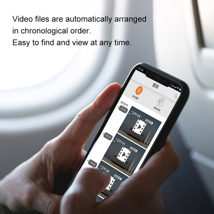 CAMSOY S8 高清 1280 x 720P 140度廣角 無線WiFi智能監控攝像機，支持光敏自動夜視&移動偵測&循環錄像