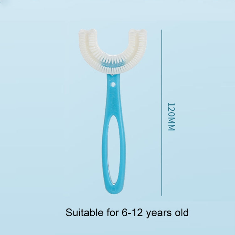 10個賣 U型兒童寶寶軟毛牙刷刷牙神器 適用於6-12歲，款式:手握款