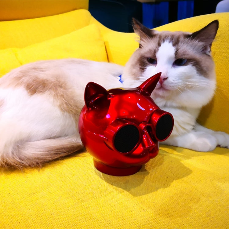 T8 貓頭外形 迷你無線藍牙音箱 支持通話 / 插卡 / 收音機功能