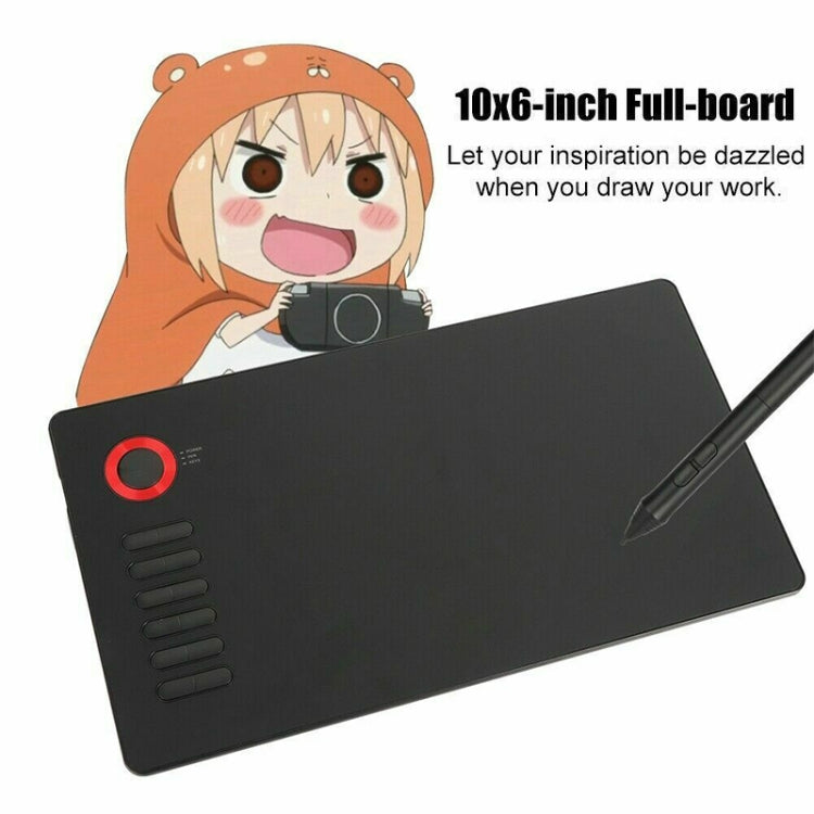 繪客 A15 10x6英寸5080 LPI分辨率Type-C接口智能觸控电子畫板 , A15 Gold, A15 Blue, A15 Red