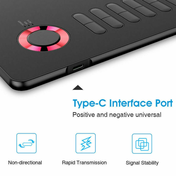 繪客 A15 10x6英寸5080 LPI分辨率Type-C接口智能觸控电子畫板 , A15 Gold, A15 Blue, A15 Red