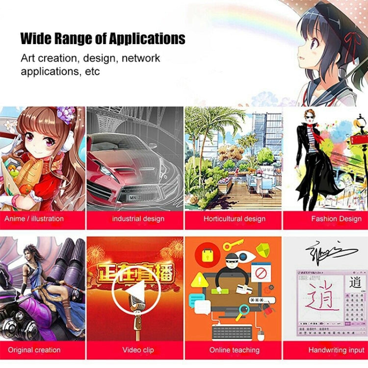 繪客 A15 10x6英寸5080 LPI分辨率Type-C接口智能觸控电子畫板 , A15 Gold, A15 Blue, A15 Red