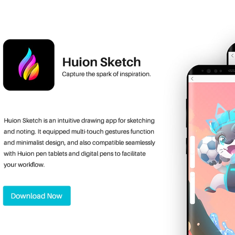 HUION HS611 5080LPI 觸控條藝術繪圖板 帶免電池筆&筆座