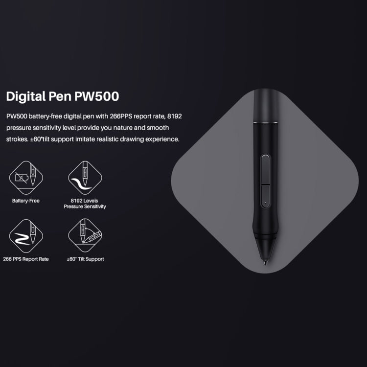 HUION Q620M 5080LPI 無線藝術繪圖板 帶免電池筆&筆座