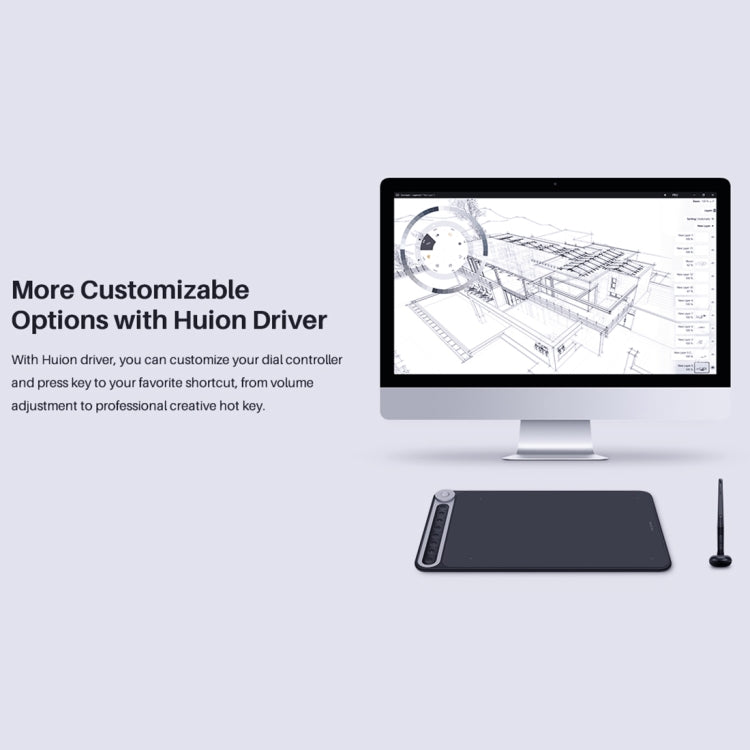 HUION Q620M 5080LPI 無線藝術繪圖板 帶免電池筆&筆座
