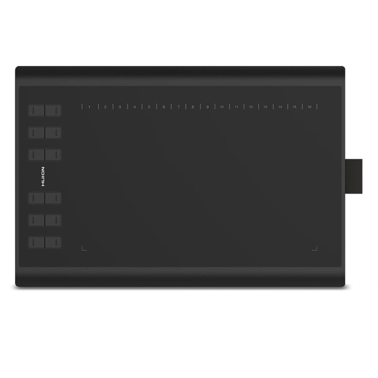 HUION Inspiroy H1060P 5080LPI 12按鍵 藝術繪圖板 帶免電池筆&筆座