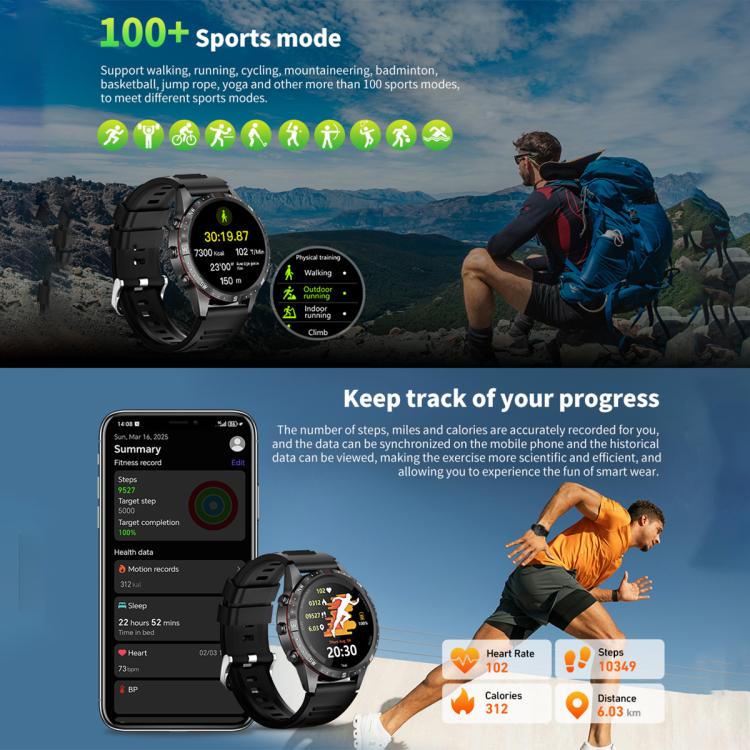 HAMTOD GT4 Pro 1.6寸TFT屏 智能手錶 支持血氧、心率/藍牙通話