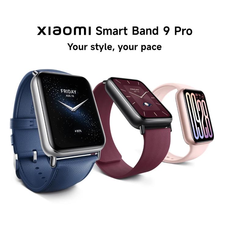 小米手環 9 Pro 國際版 1.74英寸AMOLED屏5ATM防水智能手環 支持血氧/心率監測