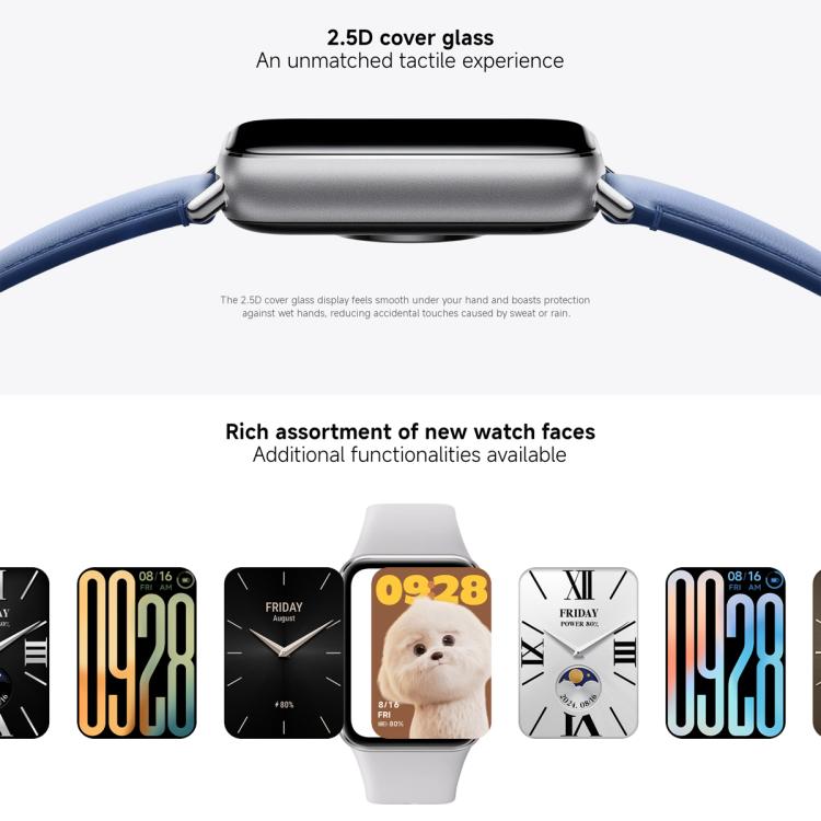 小米手環 9 Pro 國際版 1.74英寸AMOLED屏5ATM防水智能手環 支持血氧/心率監測