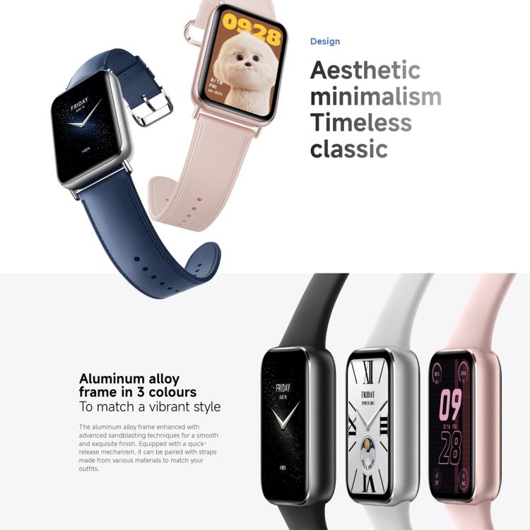 小米手環 9 Pro 國際版 1.74英寸AMOLED屏5ATM防水智能手環 支持血氧/心率監測