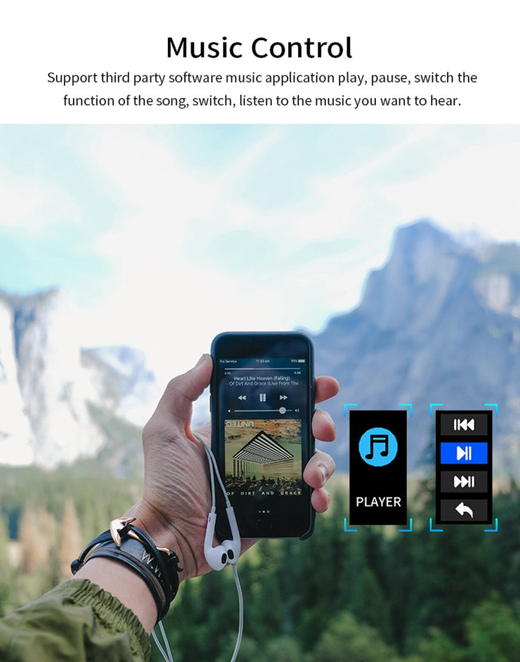 池古C1Plus 0.96英寸IPS智能手環 支持運動模式/睡眠監測/血壓/心率測量