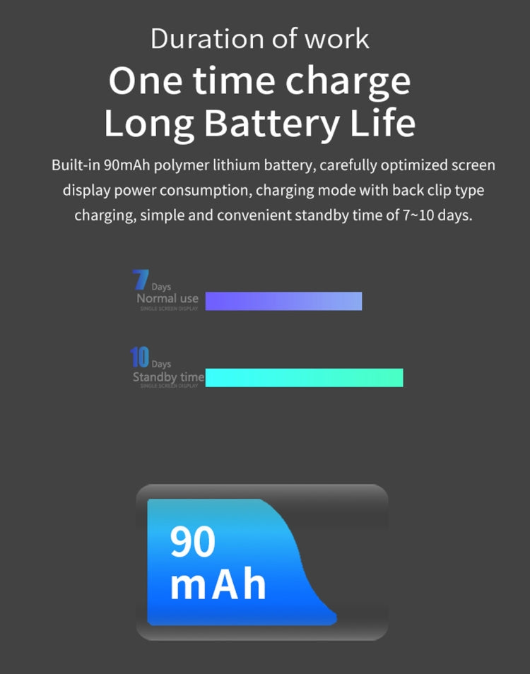 池古C1Plus 0.96英寸IPS智能手環 支持運動模式/睡眠監測/血壓/心率測量