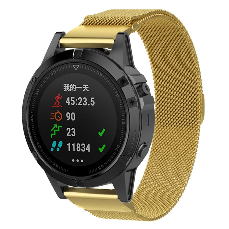 適用於 佳明 Fenix 7X 米蘭尼斯錶帶