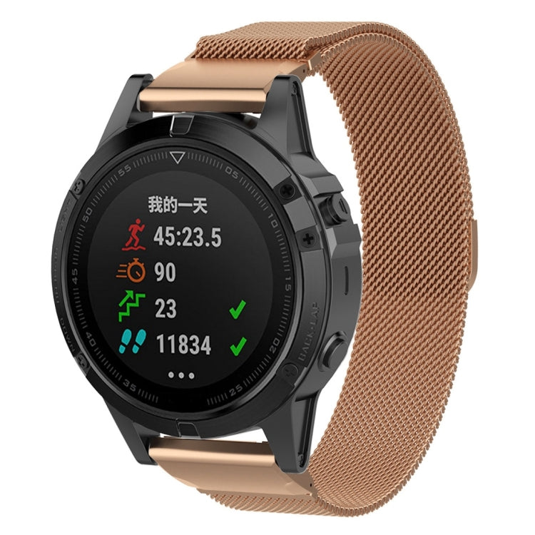 適用於 佳明 Fenix 7X 米蘭尼斯錶帶