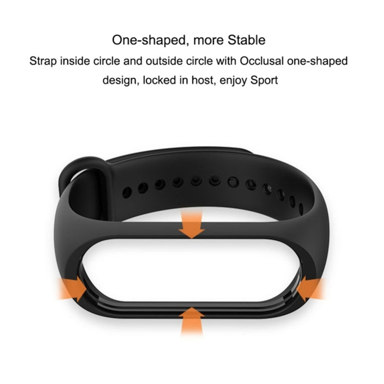 適用於小米 Mi Band 4 純色TPU手錶帶腕帶