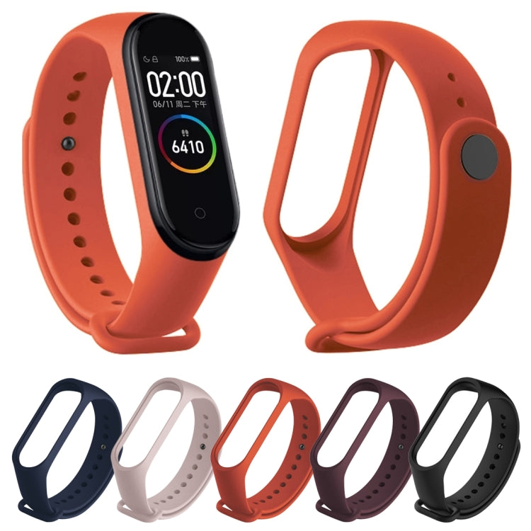 適用於小米 Mi Band 4 純色TPU手錶帶腕帶