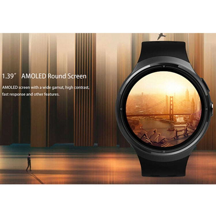 Z10 400*400 屏幕分辨率 AMOLED 1.39英寸显示屏智能手錶，IP54級防水，支持計步器/心率監測/GPS導航/信息提醒/電話提醒/遠程拍照/卡路里燃燒，支持安卓5.1版本
