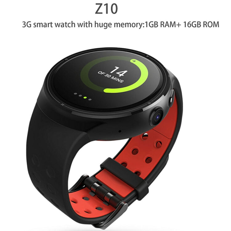 Z10 400*400 屏幕分辨率 AMOLED 1.39英寸显示屏智能手錶，IP54級防水，支持計步器/心率監測/GPS導航/信息提醒/電話提醒/遠程拍照/卡路里燃燒，支持安卓5.1版本