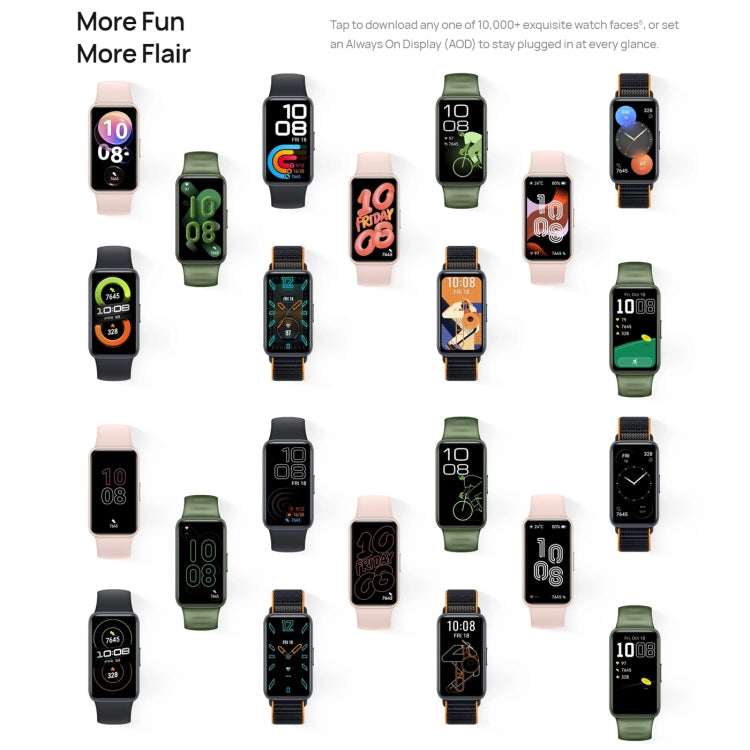 華為手環 8 NFC版 智能手環  支持心率/血壓/血氧/睡眠監測 , HUAWEI Band 8 NFC