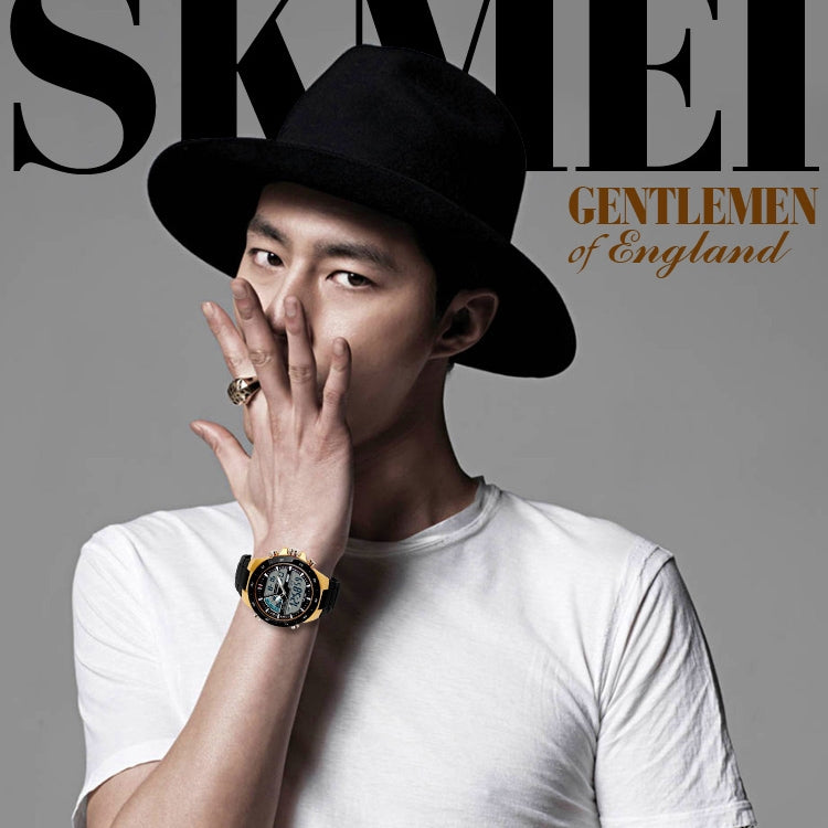 時刻美1016 多功能男士戶外防水夜光運動雙顯電子錶