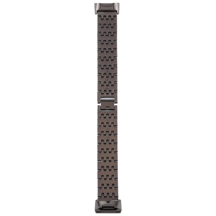 適用於Fitbit Charge 3 鑲鑽喜字不銹鋼錶帶手環腕帶