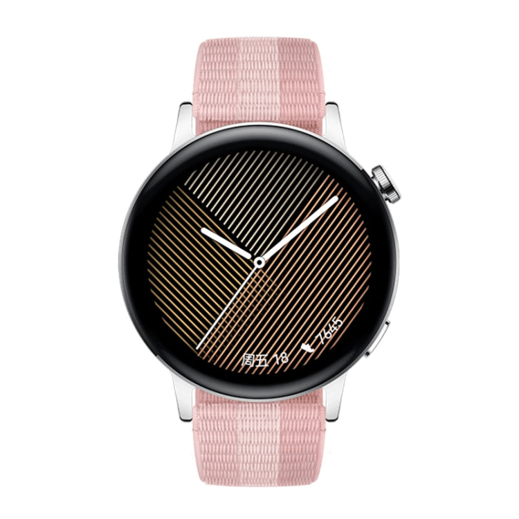 HUAWEI WATCH GT 3 時尚款智能手錶 42mm粉色編織錶帶 支持八通道心率監測 / 定位 / 7天續航 / NFC