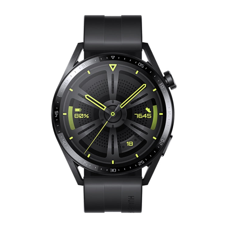 HUAWEI WATCH GT 3 活力款智能手錶 46mm黑色氟橡膠錶帶 支持八通道心率監測 / 定位 / 14天續航 / NFC
