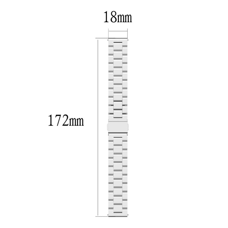 18mm 三珠鋼帶 適用於 化石女款Sport / Charter HR / Gen 4 Q Venture HR