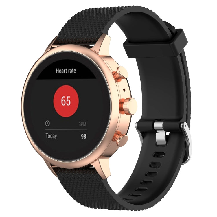 18mm 紋理硅膠錶帶 適用於 化石女款Sport / Charter HR / Gen 4 Q Venture HR