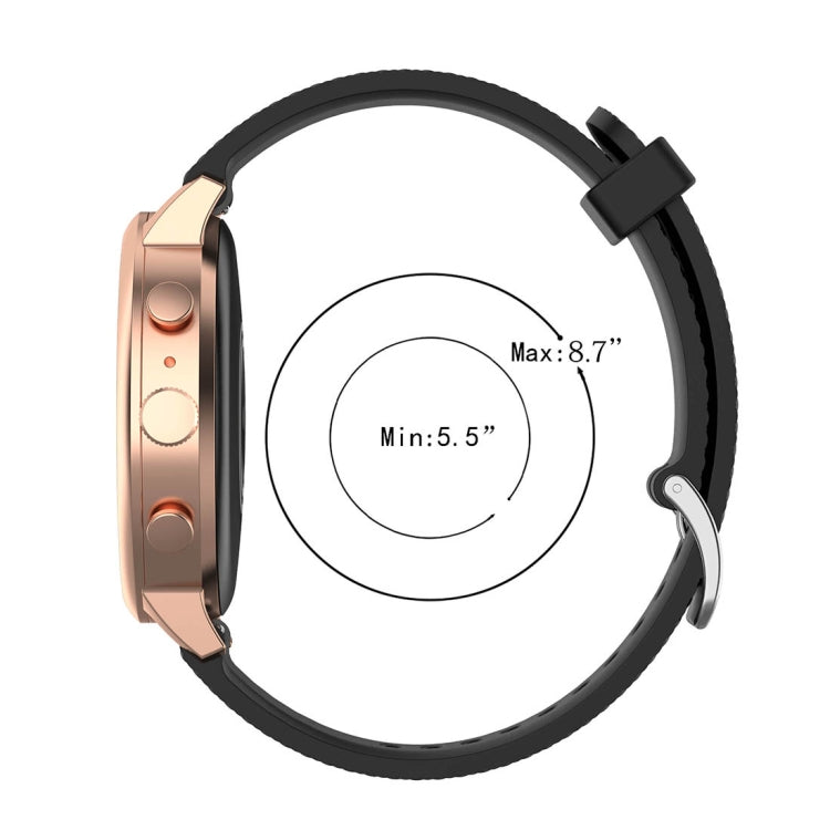 18mm 紋理硅膠錶帶 適用於 化石女款Sport / Charter HR / Gen 4 Q Venture HR