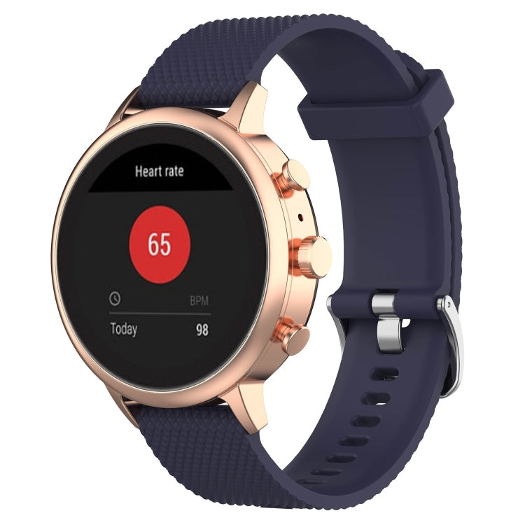 18mm 紋理硅膠錶帶 適用於 化石女款Sport / Charter HR / Gen 4 Q Venture HR