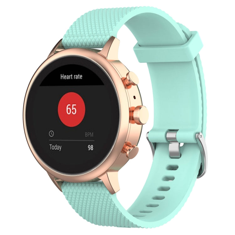 18mm 紋理硅膠錶帶 適用於 化石女款Sport / Charter HR / Gen 4 Q Venture HR