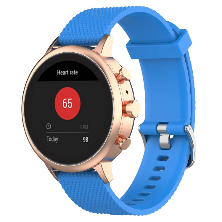 18mm 紋理硅膠錶帶 適用於 化石女款Sport / Charter HR / Gen 4 Q Venture HR