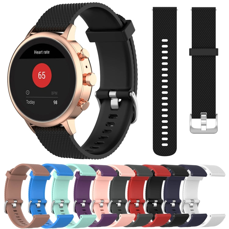 18mm 紋理硅膠錶帶 適用於 化石女款Sport / Charter HR / Gen 4 Q Venture HR